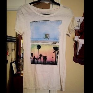 American Eagle Outfitters Women white tee shirt